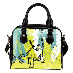 Grunge Cat Handbag - Painteye