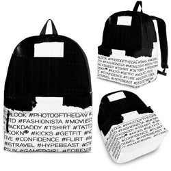 Hashtag Backpack in White