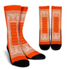 Orange Bandanna Crew Socks - Painteye
