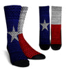 Texan Flag Crew Socks - Painteye