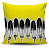 Eagle Feather Yellow Pillow Cover - Painteye