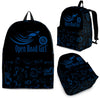 BLUE Open Road Girl Scatter Design Backpack