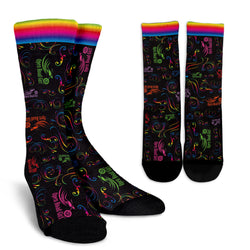 RAINBOW Scatter Design Open Road Girl Socks - Painteye