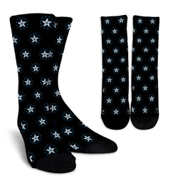 Blue Stars Crew  Socks - Painteye
