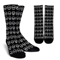 White Skulls Madness  Crew Socks - Painteye