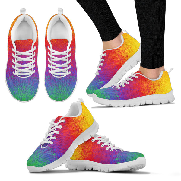 Colourful White Sole Sneakers - Painteye
