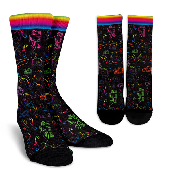 RAINBOW Road Girl Socks - Painteye