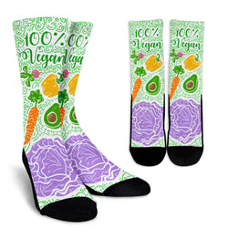 Colorful Vegan Crew Socks - Painteye