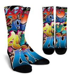 Street Art  Crew Socks - Painteye