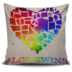 Love Wins Pillow Cover - Painteye