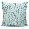 White and Green Music Note Pillow Cover - Painteye