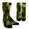 Abstract Camo Hidden Skulls Crew Socks - Painteye