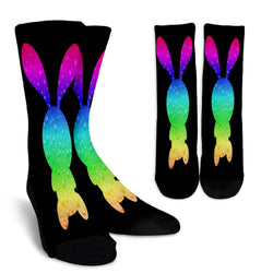 Rainbow Bunnies Crew Socks - Painteye