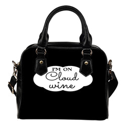 NP Cloud Wine Leather Shoulder Handbag