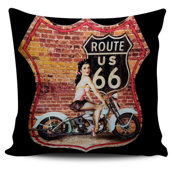 Route 66 Pillow Cover - Painteye