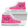 Pink "Open Road Girl" Women's High Top Sneakers - Painteye