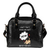 NP Meow Back At Their Cats Leather Shoulder Handbag