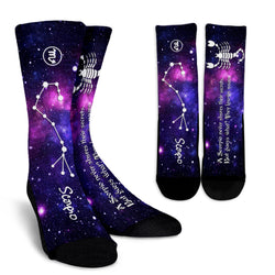 Scorpio Zodiac  Crew Socks - Painteye