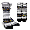 Black Cat Crew Socks - Painteye