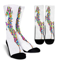 Colorful Stallion Crew Socks - Painteye