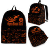 ORANGE Open Road Girl Scatter Design Backpack