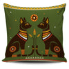 Two Egyptian Cat Pillow Cover - Painteye
