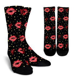 Lipstick Crew Socks