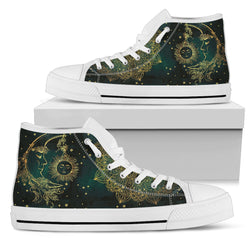 Sun & Moon Women's High Top Shoes - Painteye