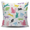 Colorful Cats Pillow Cover - Painteye