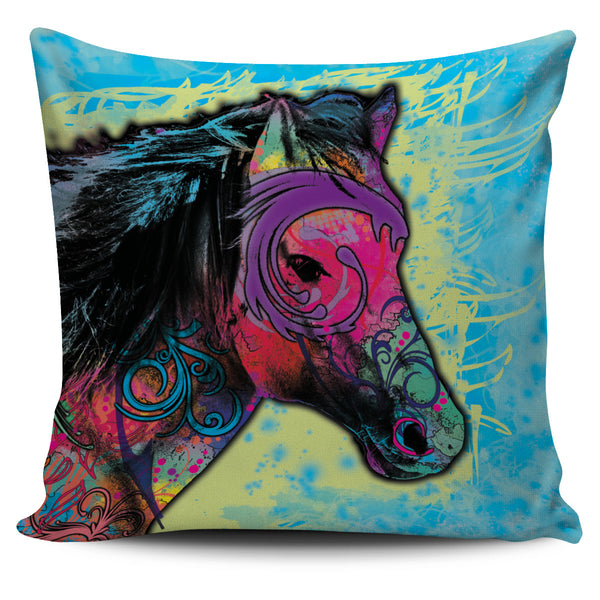 Purple Stallion Pillow Cover - Painteye