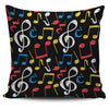 Music Notes Symbols Pillow Cover - Painteye