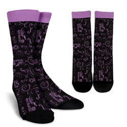 PURPLE  Road Girl Socks - Painteye