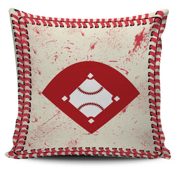 Baseball Field  Diamond Pillow Cover - Painteye