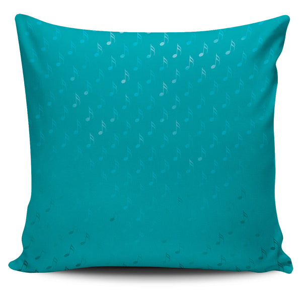 Music Note Blues  Pillow Cover - Painteye