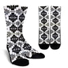 Seven Tribes Black & White Crew Socks - Painteye