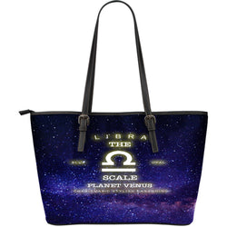 NP Zodiac Libra Leather Tote Bag