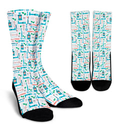 Minty Fresh  Crew Socks - Painteye