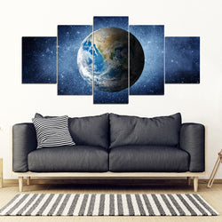 Earth  Framed Canvas Wall Art - 5 Piece Framed Canvas - Painteye