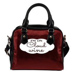 NP Cloud Wine Leather Shoulder Handbag