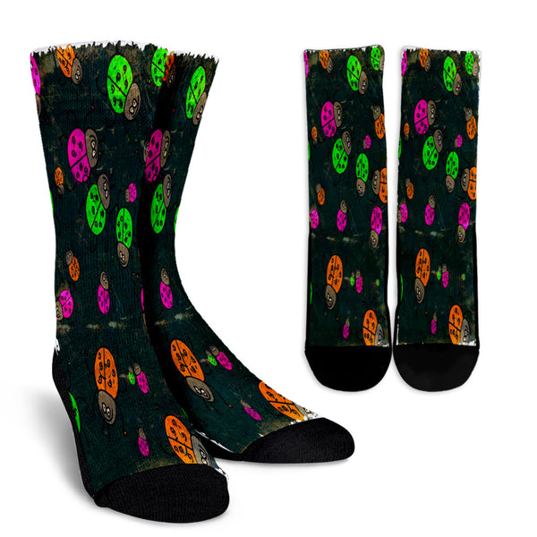 Crazy Bugs Crew Socks - Painteye