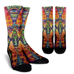 Mystic Eyes  Crew Socks - Painteye