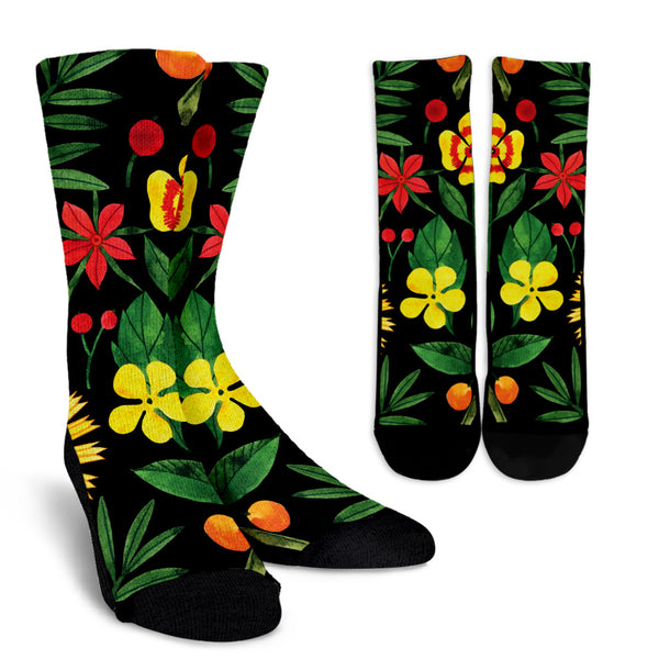 Watercolor Floral Socks - Painteye