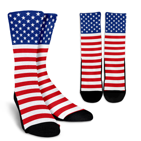 Unites States Flag  Crew Socks - Painteye