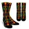 Colorful Abstract Painting Crew Socks - Painteye