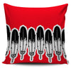 Eagle Feather Red Pillow Cover - Painteye