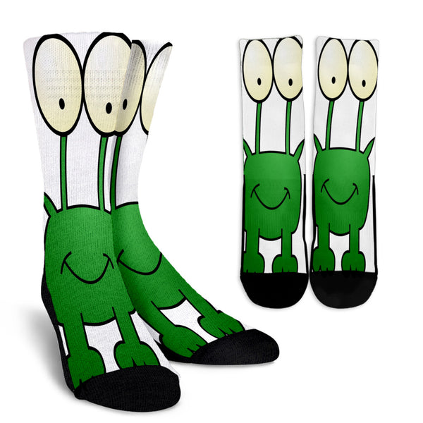 Frog Cartoon Crew Socks - Painteye