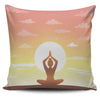 Sunset Yoga Pillow Cover - Painteye