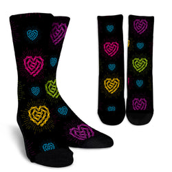 Chain Heart Socks - Painteye