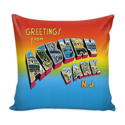 "Greetings From Asbury Park" Pillow with Insert - Painteye