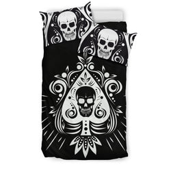 Skull Tattoo Design Bedding Set Black - Painteye